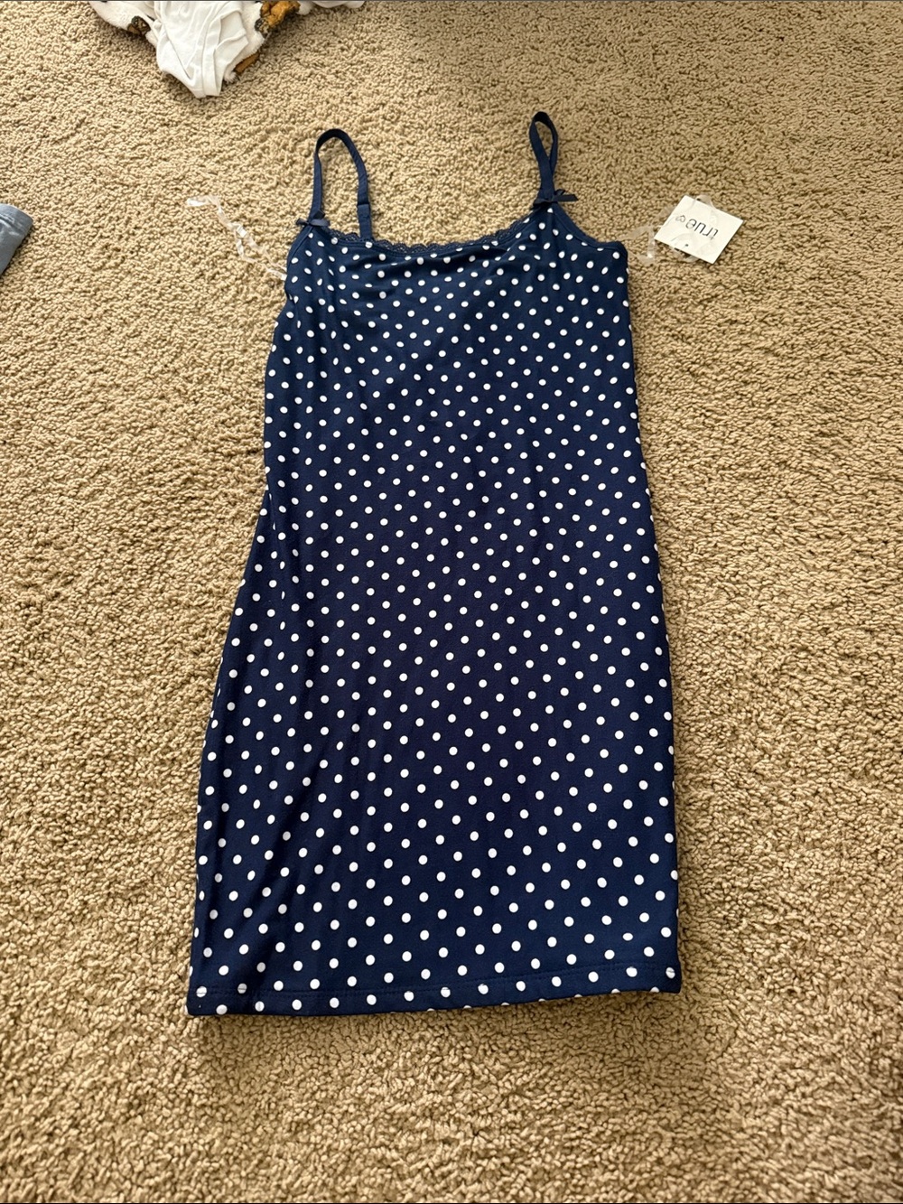 Rue21 Navy Blue Polka Dot Mini Dress